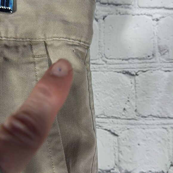 Tori Richard Mens 100% Tencel Pleated Shorts Khaki Chino Honolulu size 34 - Picture 3 of 8